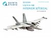 Quinta Studio QD32080 F/A-18E 3D-Printed & coloured Interior on decal paper (for Trumpeter kit) 1/32